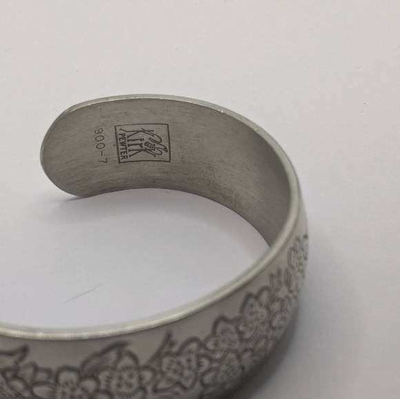 Vintage Kirk pewter cuff bracelet - Picture 6 of 7